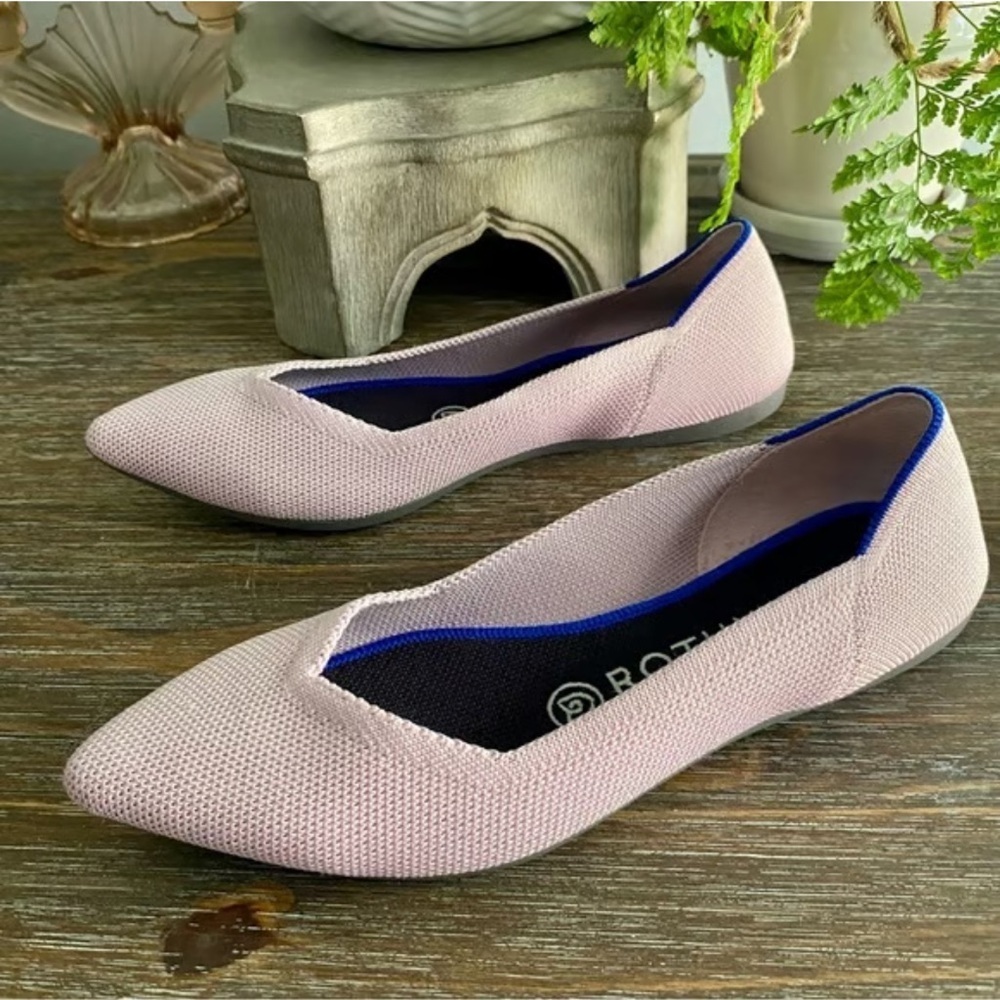 Rothy's Soft Pink  women size 8.5 and Blue Women's Flats